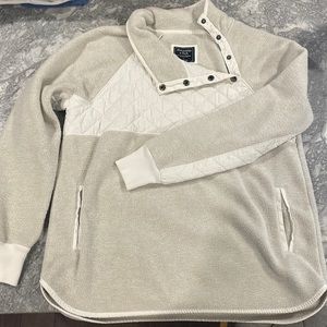 A&F Asymmetrical Snap-up Fleece